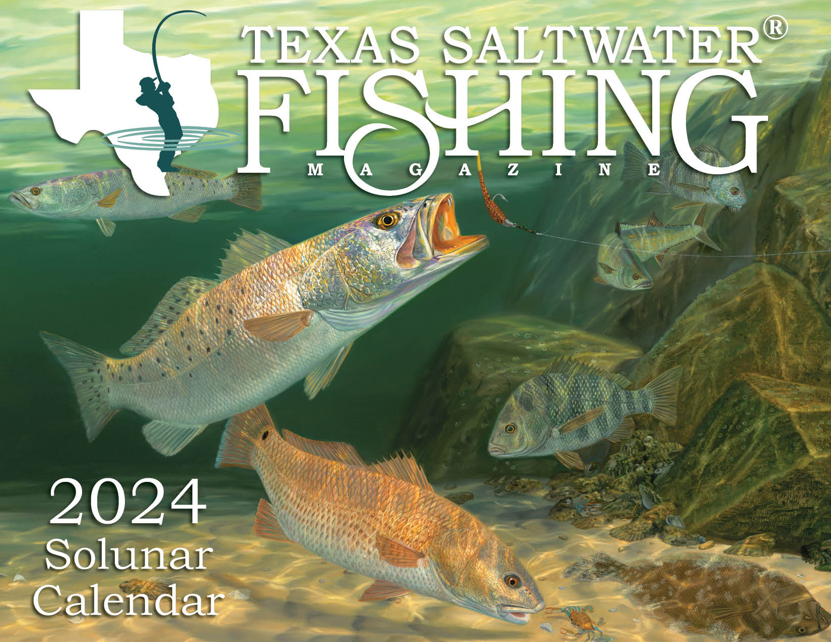 2024 Solunar Desk Calendar - Texas Saltwater Fishing Magazine